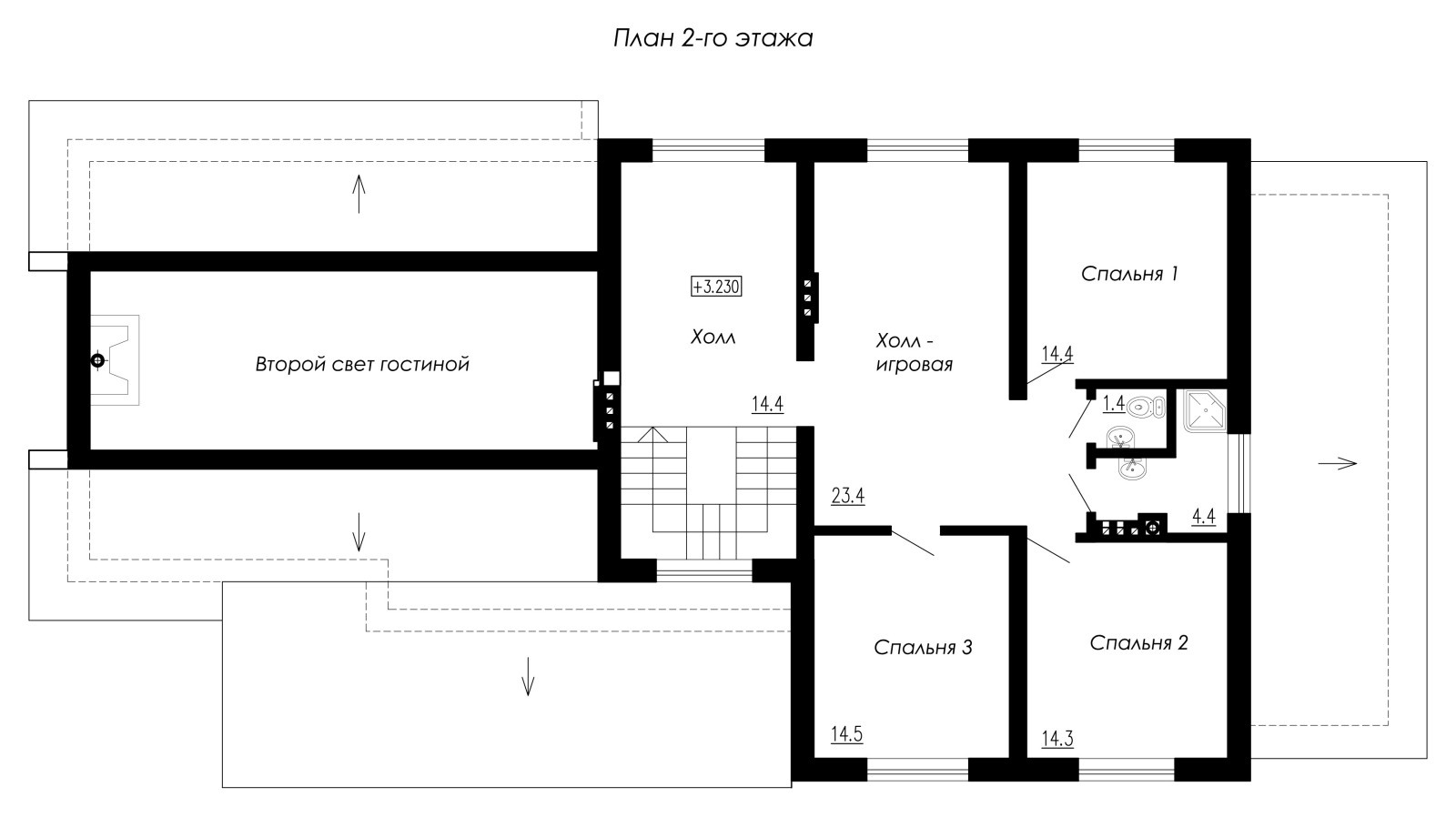 Проект современного загородного дома