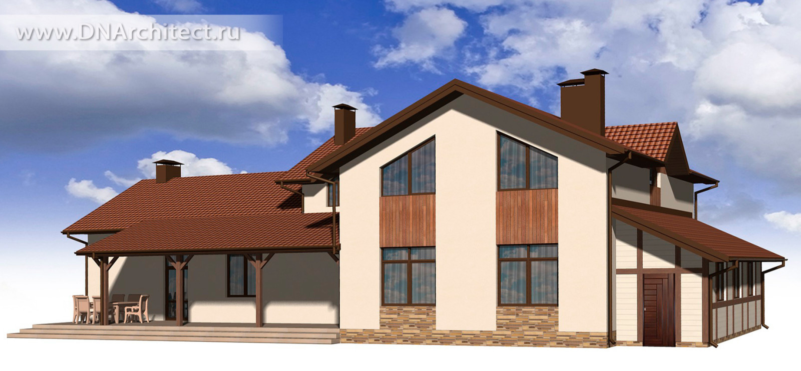Проект современного загородного дома