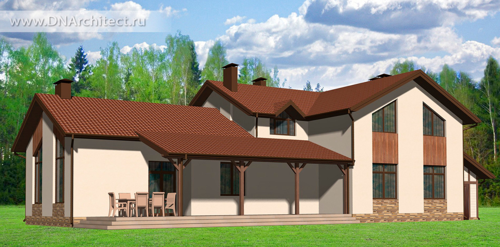 Проект современного загородного дома
