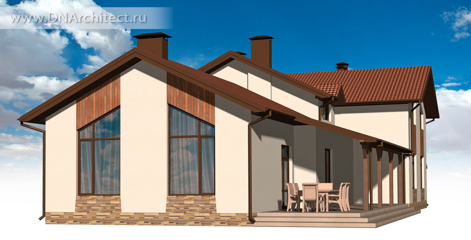 Проект современного загородного дома