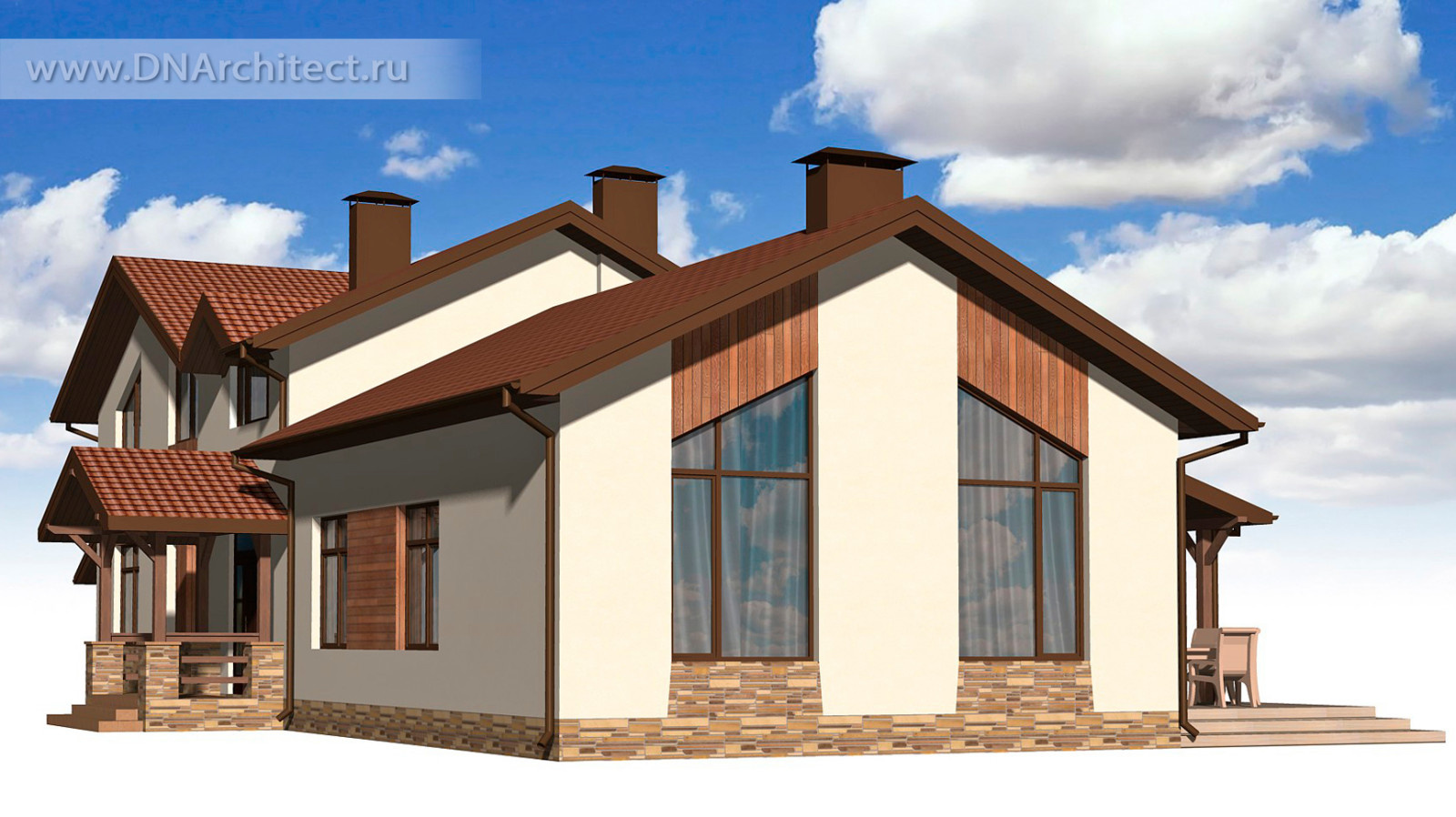 Проект современного загородного дома