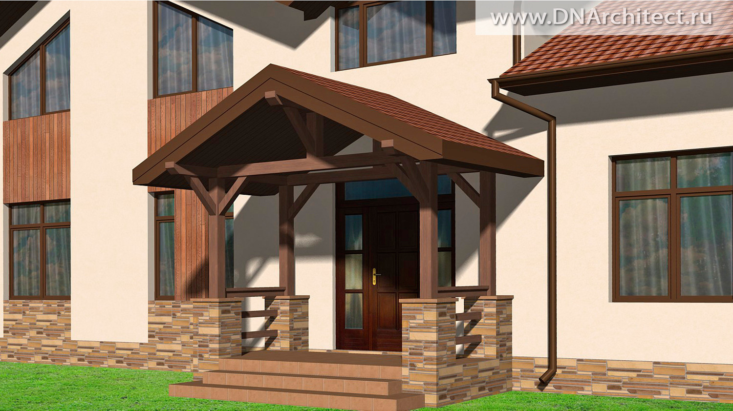 Проект современного загородного дома