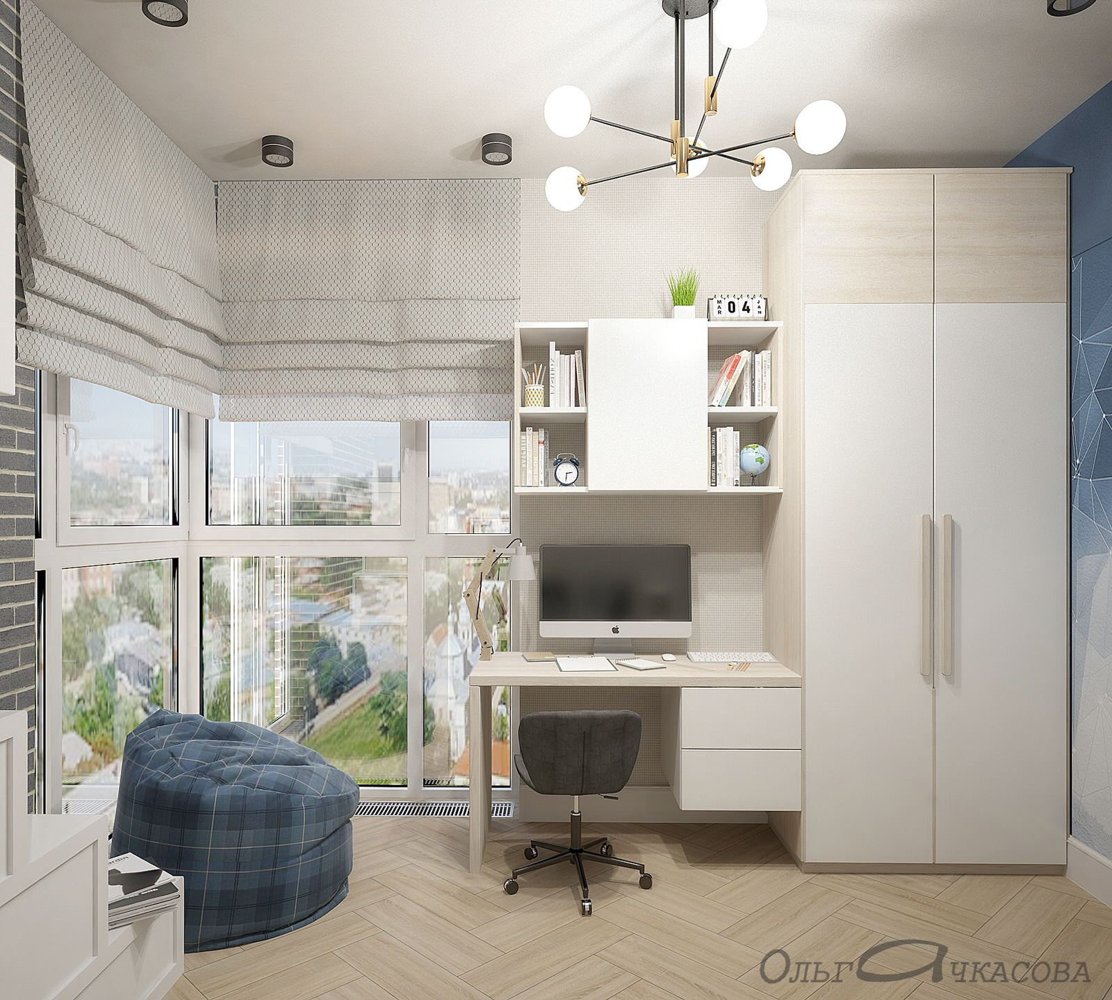 проект квартиры в Москве для семьи из четырех человек