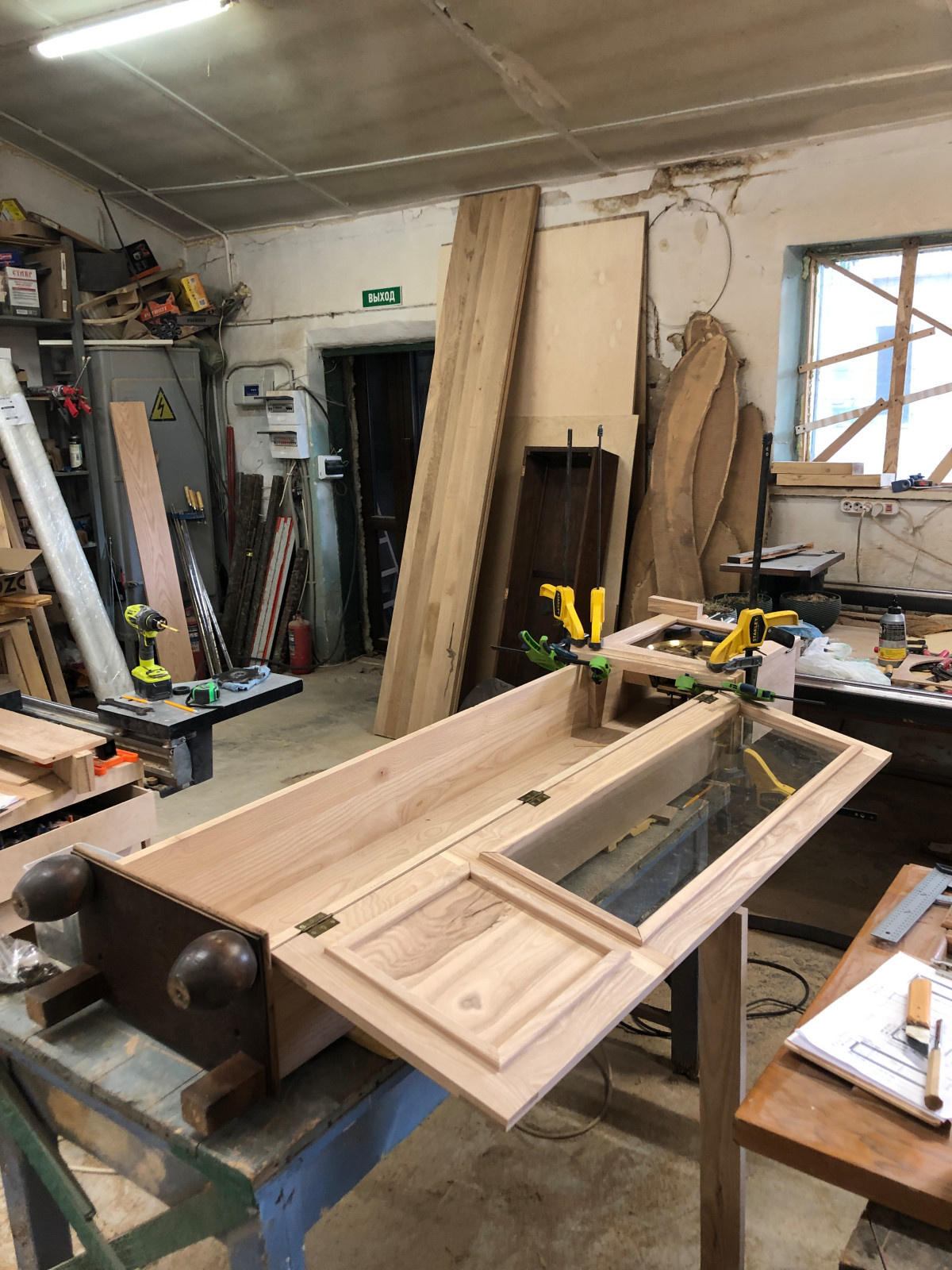 Корпус для польских часов 4-х годов из массива ясеня