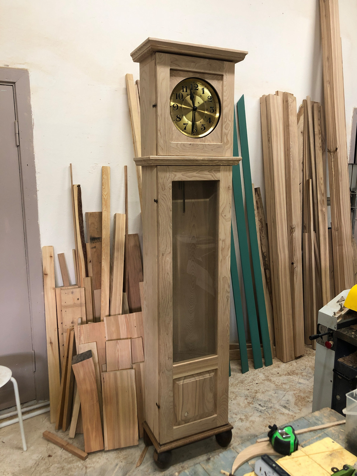 Корпус для польских часов 4-х годов из массива ясеня