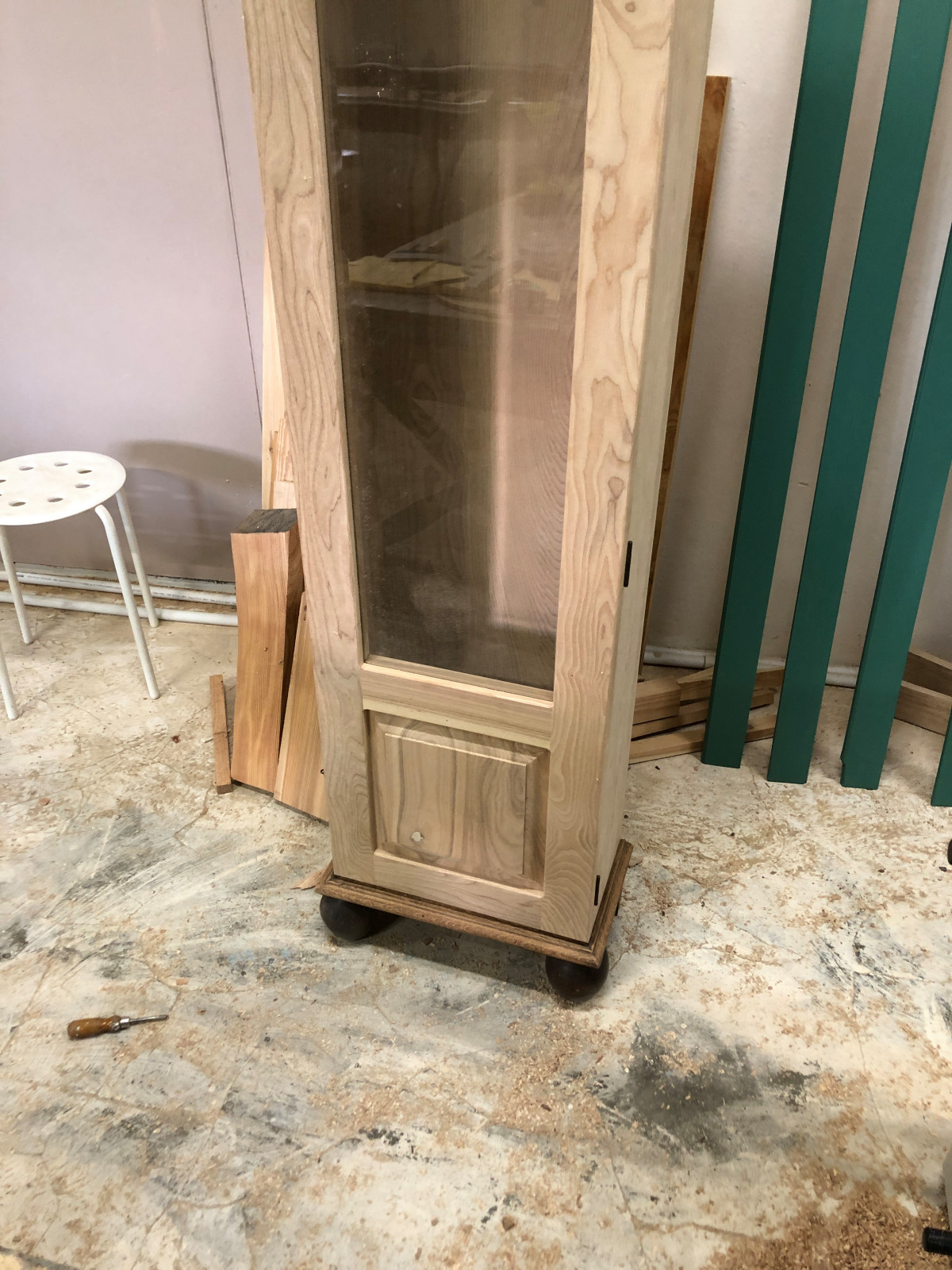 Корпус для польских часов 4-х годов из массива ясеня