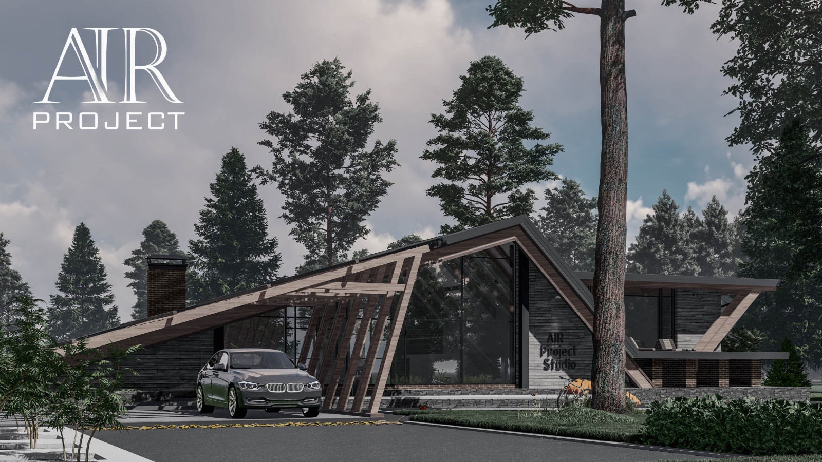 Modern-A-Frame house