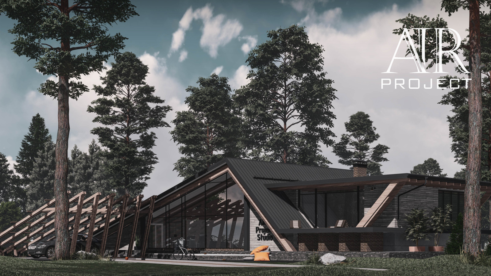 Modern-A-Frame house