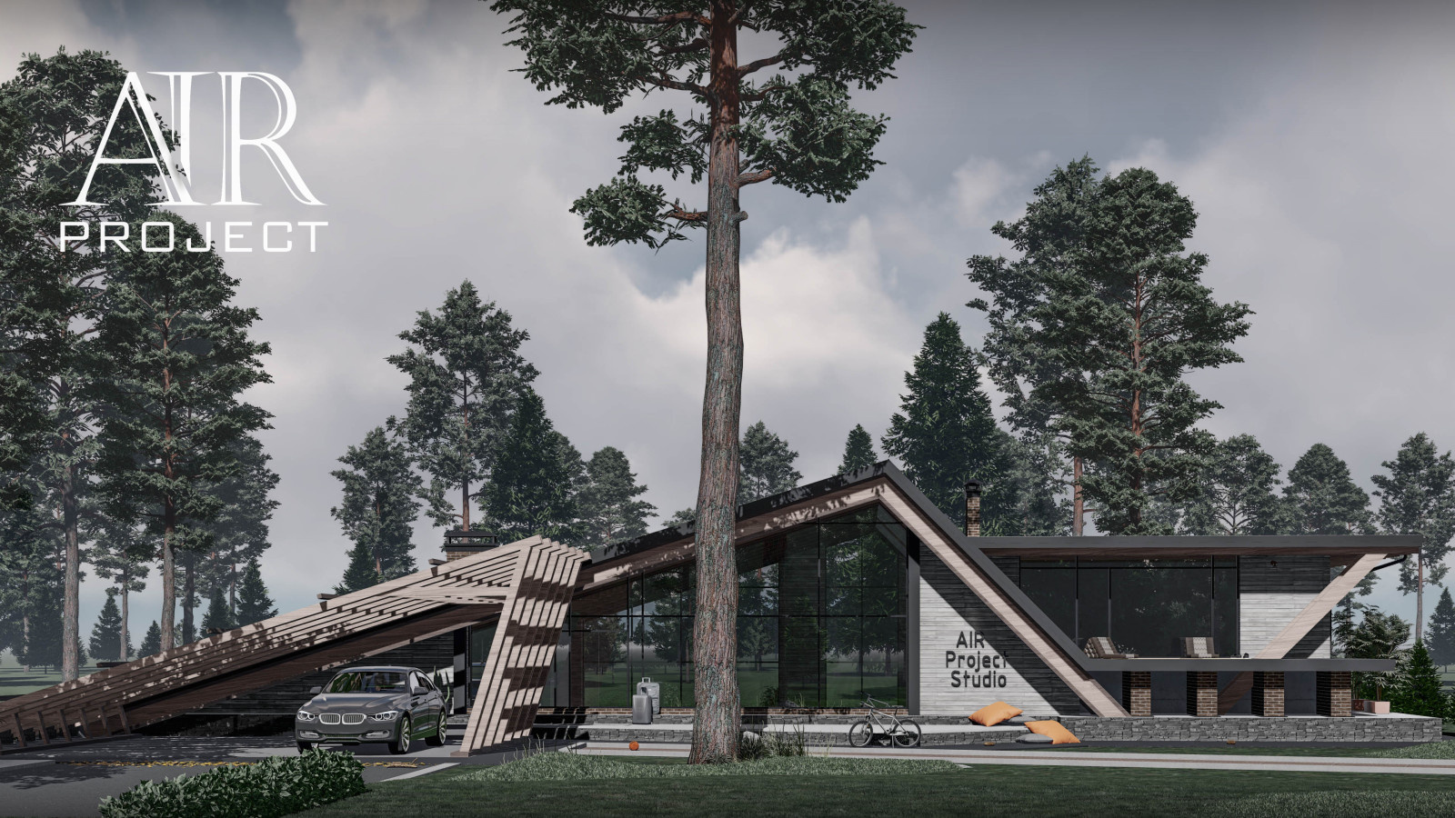 Modern-A-Frame house