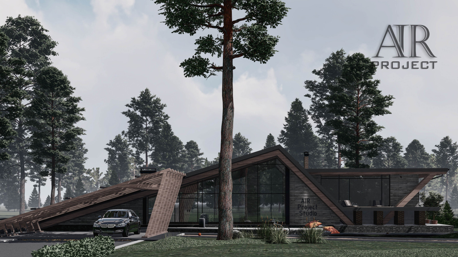 Modern-A-Frame house