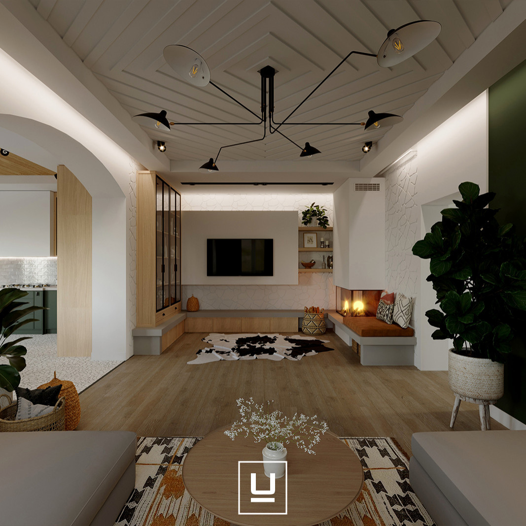 ДОМ В ПОДМОСКОВЬЕ (58 КВ.М - КУХНЯ, ГОСТИНАЯ, ДЕТСКАЯ)