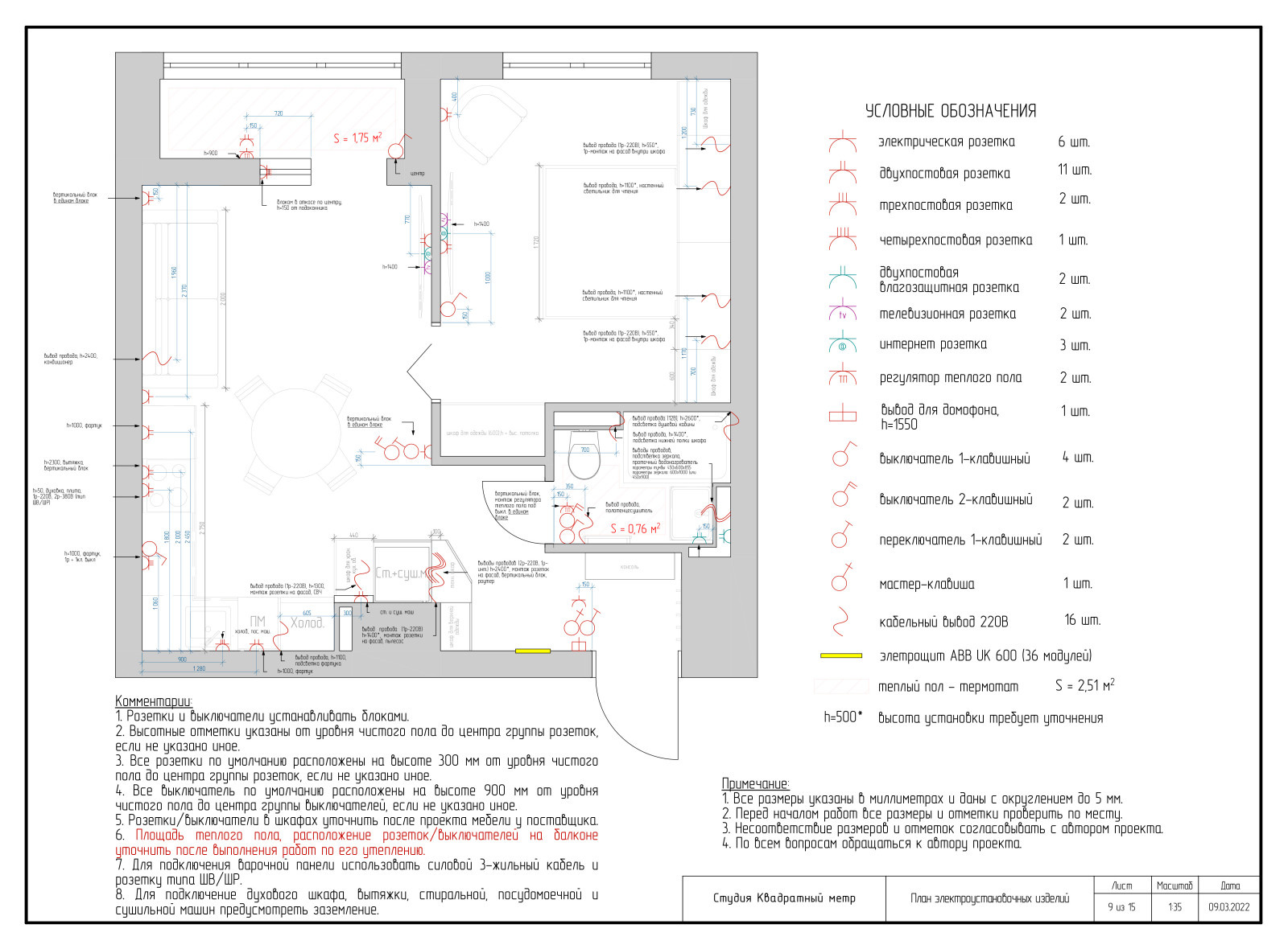 Дизайн-проект квартиры в ЖК Лучи 38 м2