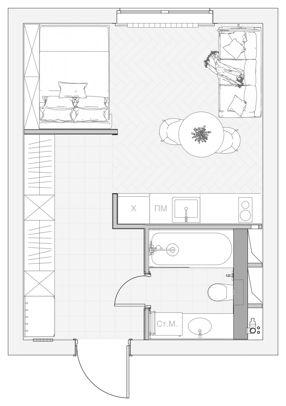 Квартирка 27 кв.м