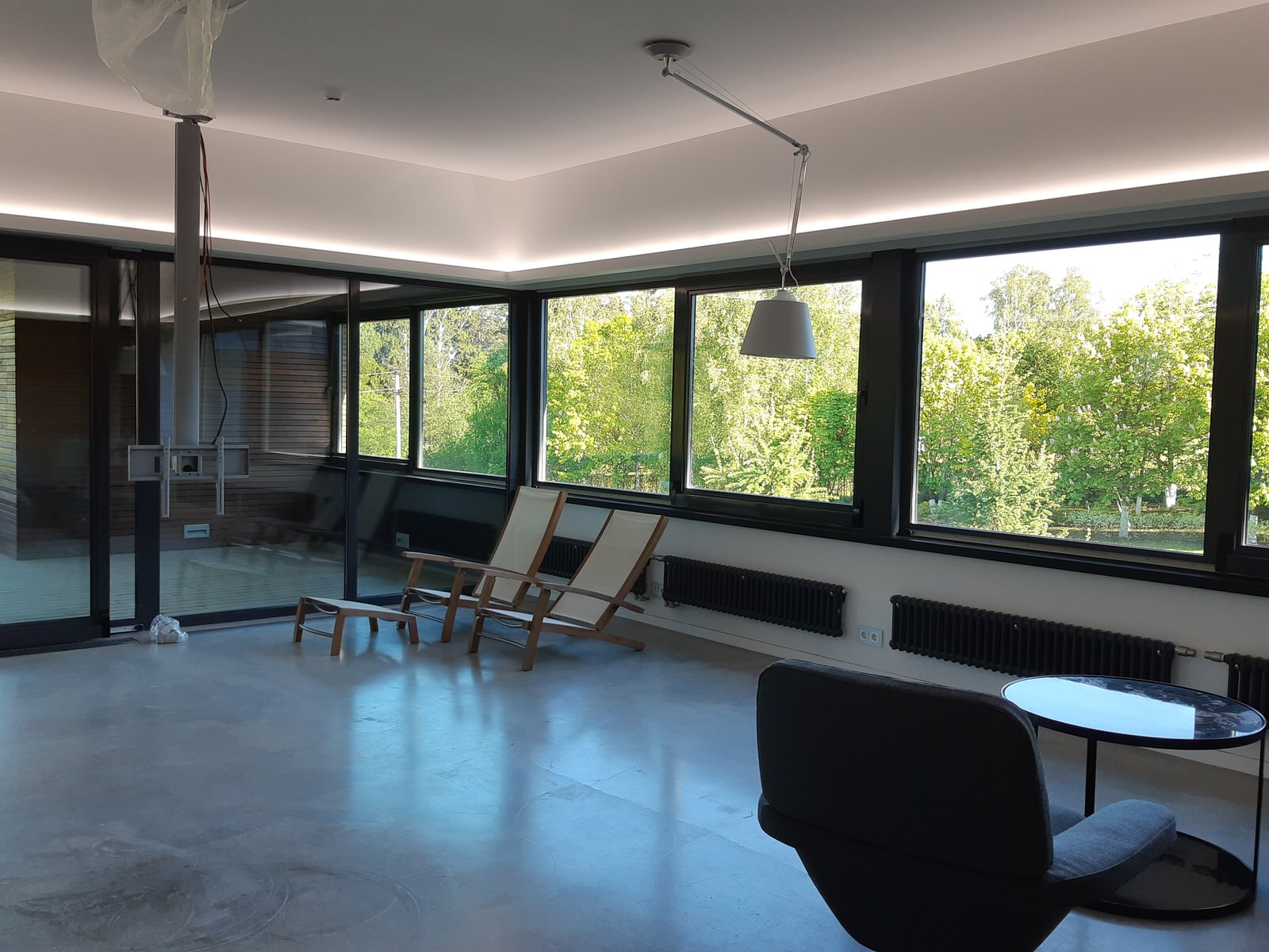 Реконструкция консоли над бассейном