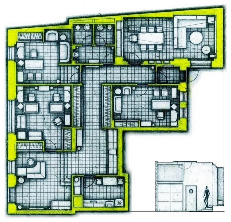 Офис - 180 м2 - проект 2002 года