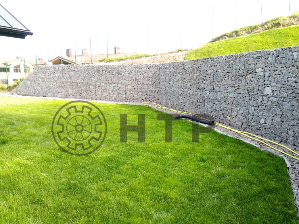 Подпорные стенки из габионов