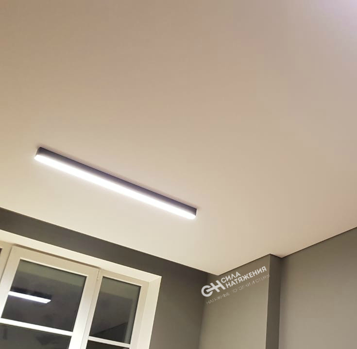 Обложка проекта: Тканевый потолок на теневом профиле Euroslott