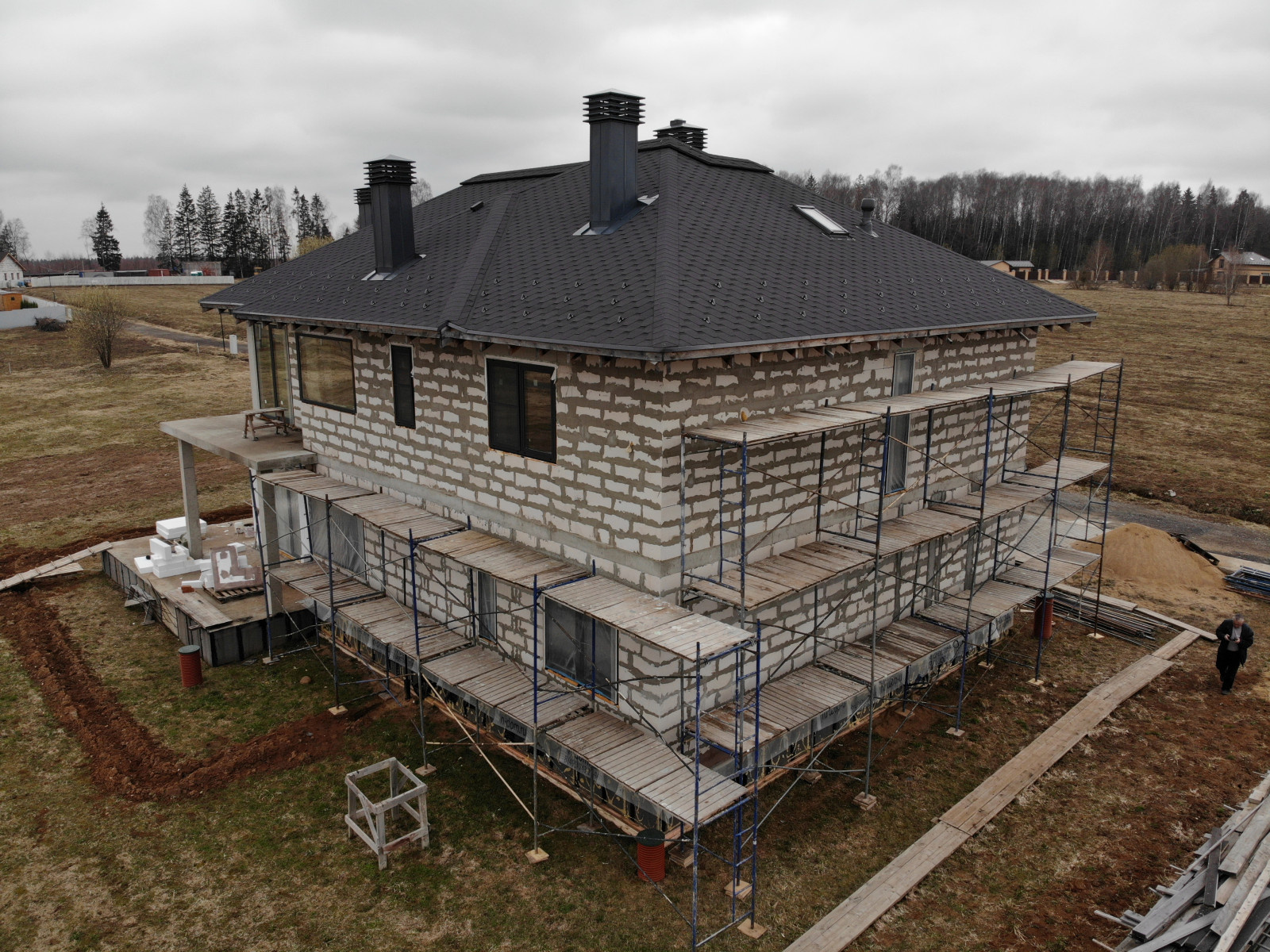 Декоративная штукатурка имитирует фактуру Дерево Visage Ceresit, газобетон и ППС