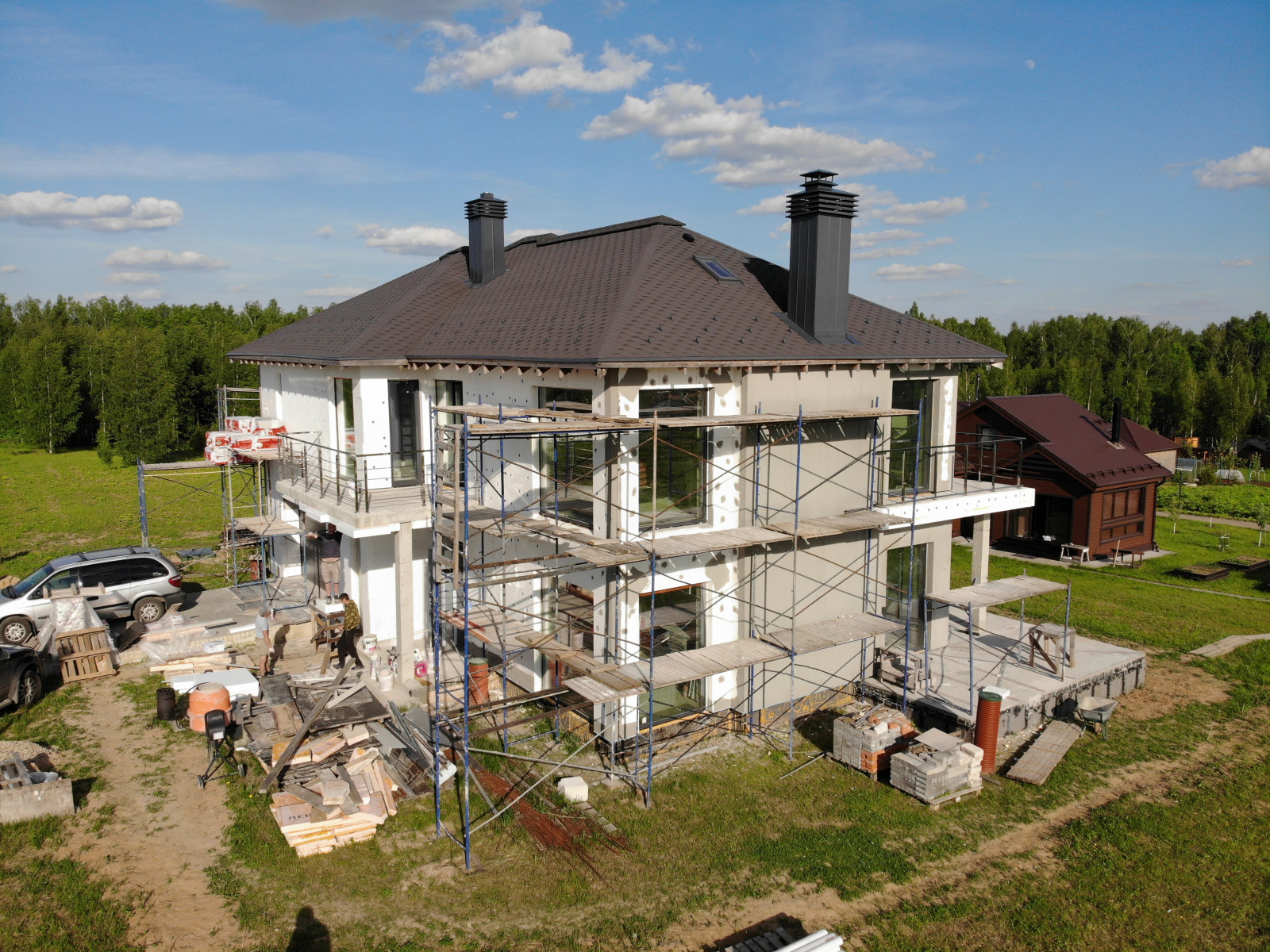 Декоративная штукатурка имитирует фактуру Дерево Visage Ceresit, газобетон и ППС