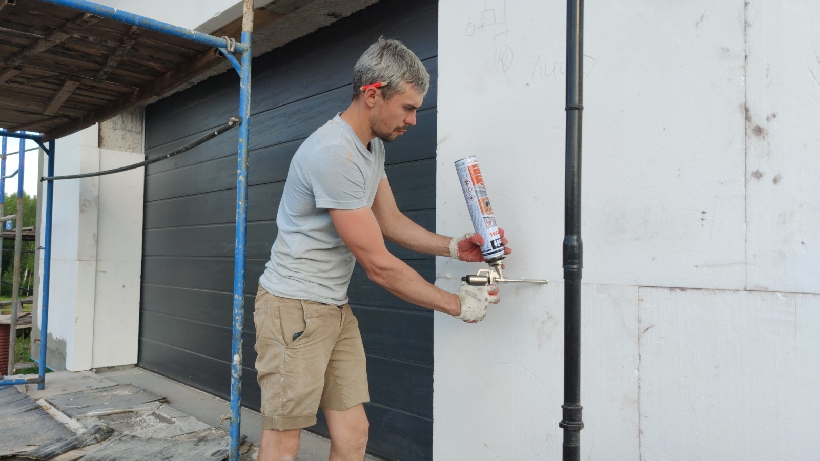 Декоративная штукатурка имитирует фактуру Дерево Visage Ceresit, газобетон и ППС