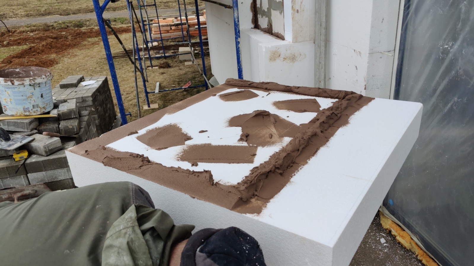 Декоративная штукатурка имитирует фактуру Дерево Visage Ceresit, газобетон и ППС