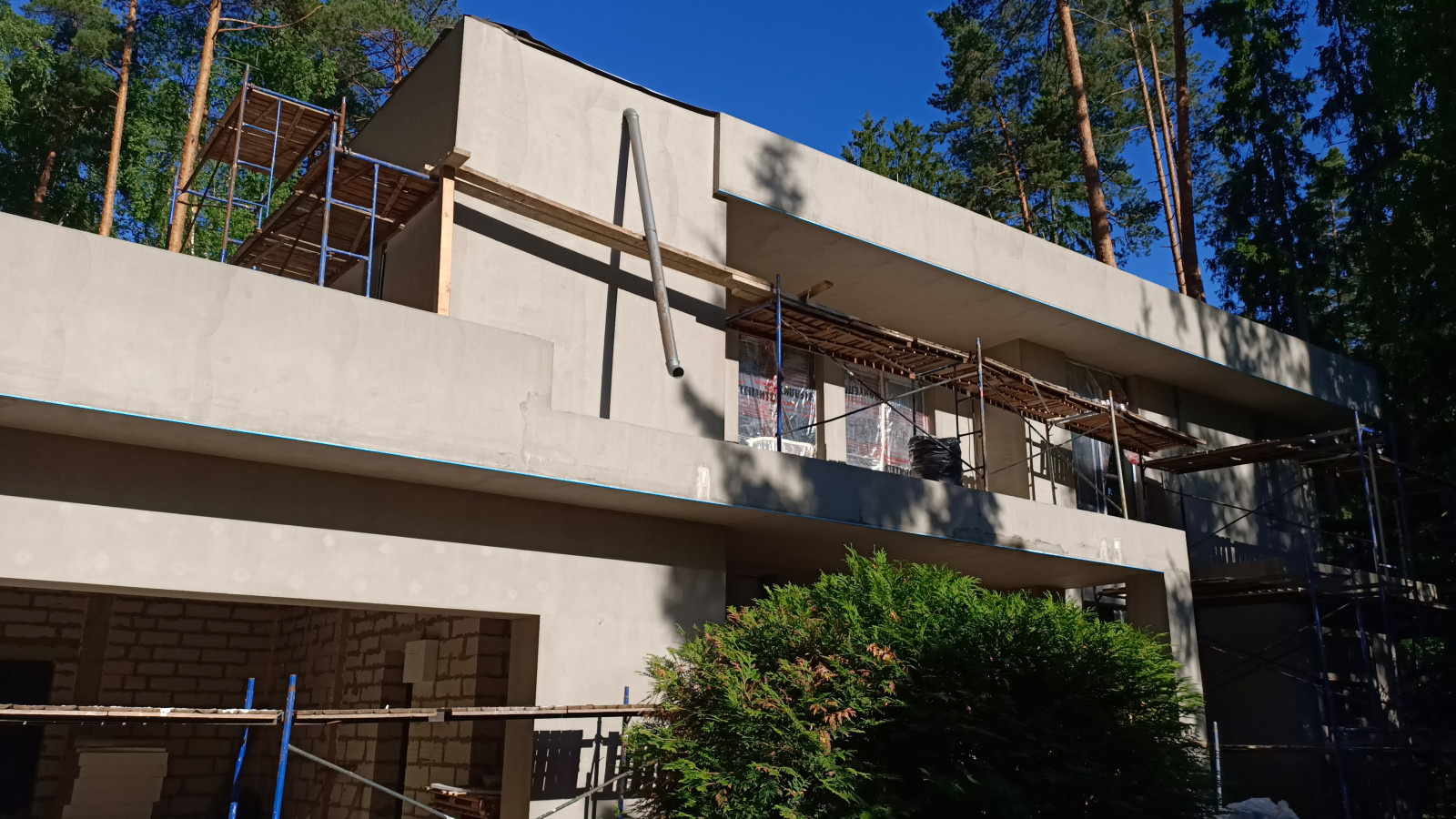 Утепление фасадов газобетонного дома, имитация дерева, камень и плитка