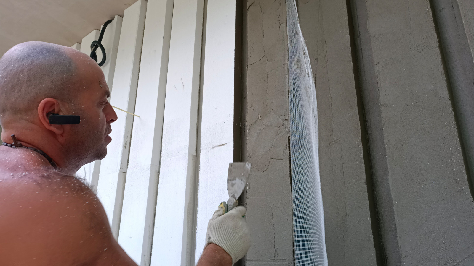 Утепление фасадов газобетонного дома, имитация дерева, камень и плитка