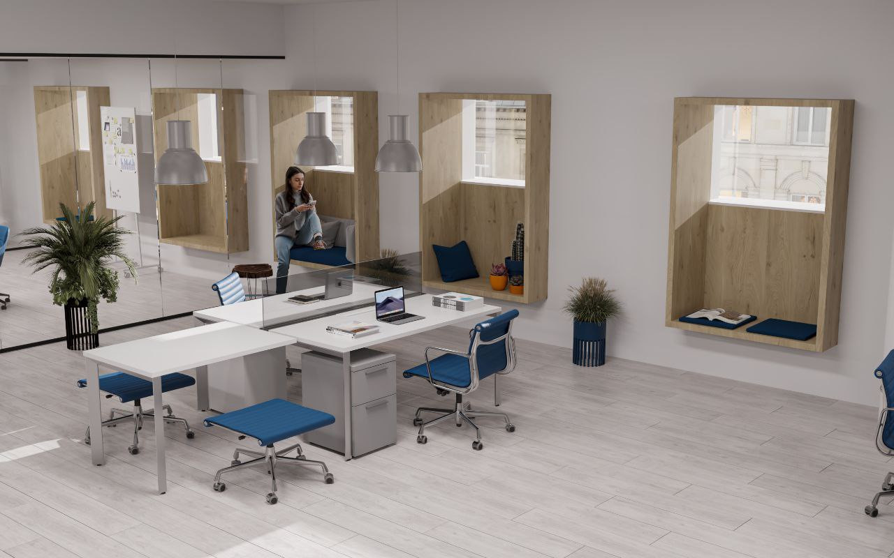 Firmenbüro im Loft-Stil