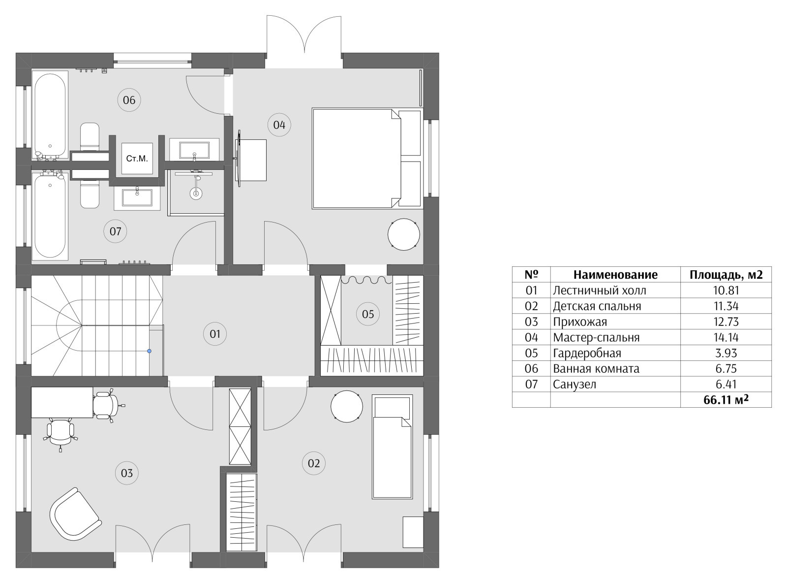 Дом в Подмосковье 137 м2: экомотивы и темные стены