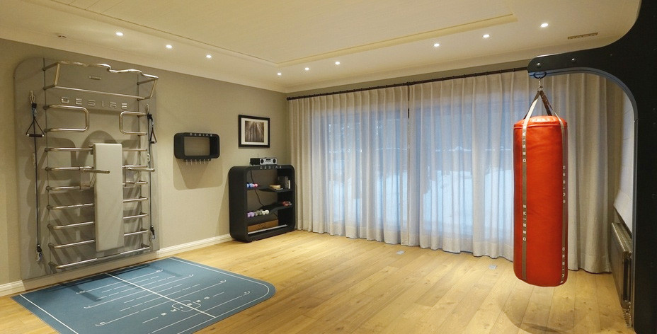 Оснащение спортзала с уже готовым ремонтом