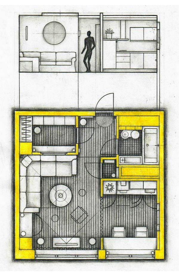 Студия на Новом Арбате - проект 2008 года