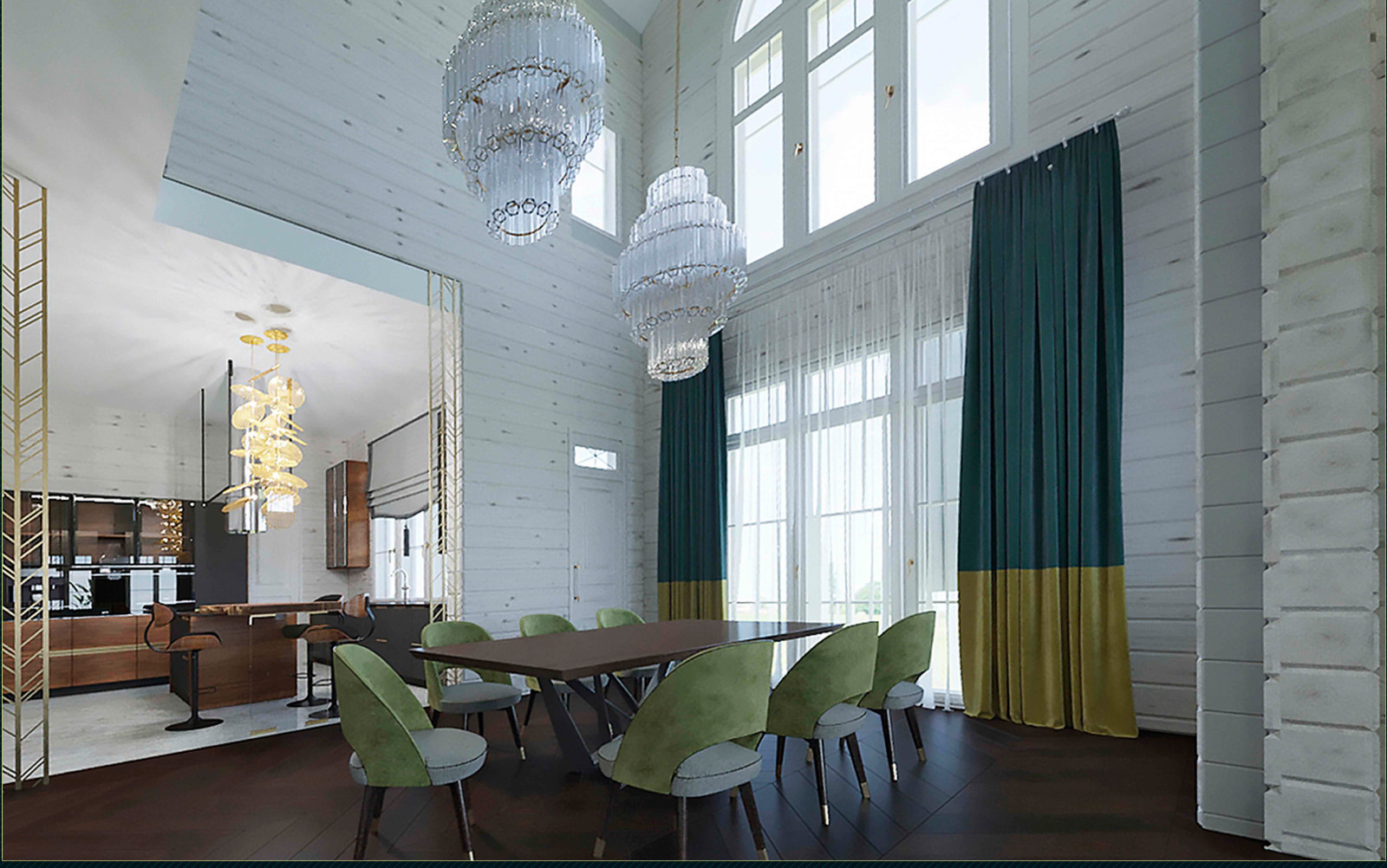 Проект загородного дома в  КРАСНОВИДОВО (ПОДМОСКОВЬЕ)