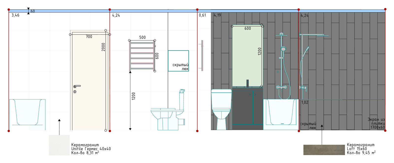 Ремонт однокомнатной квартиры 40 кв.м.