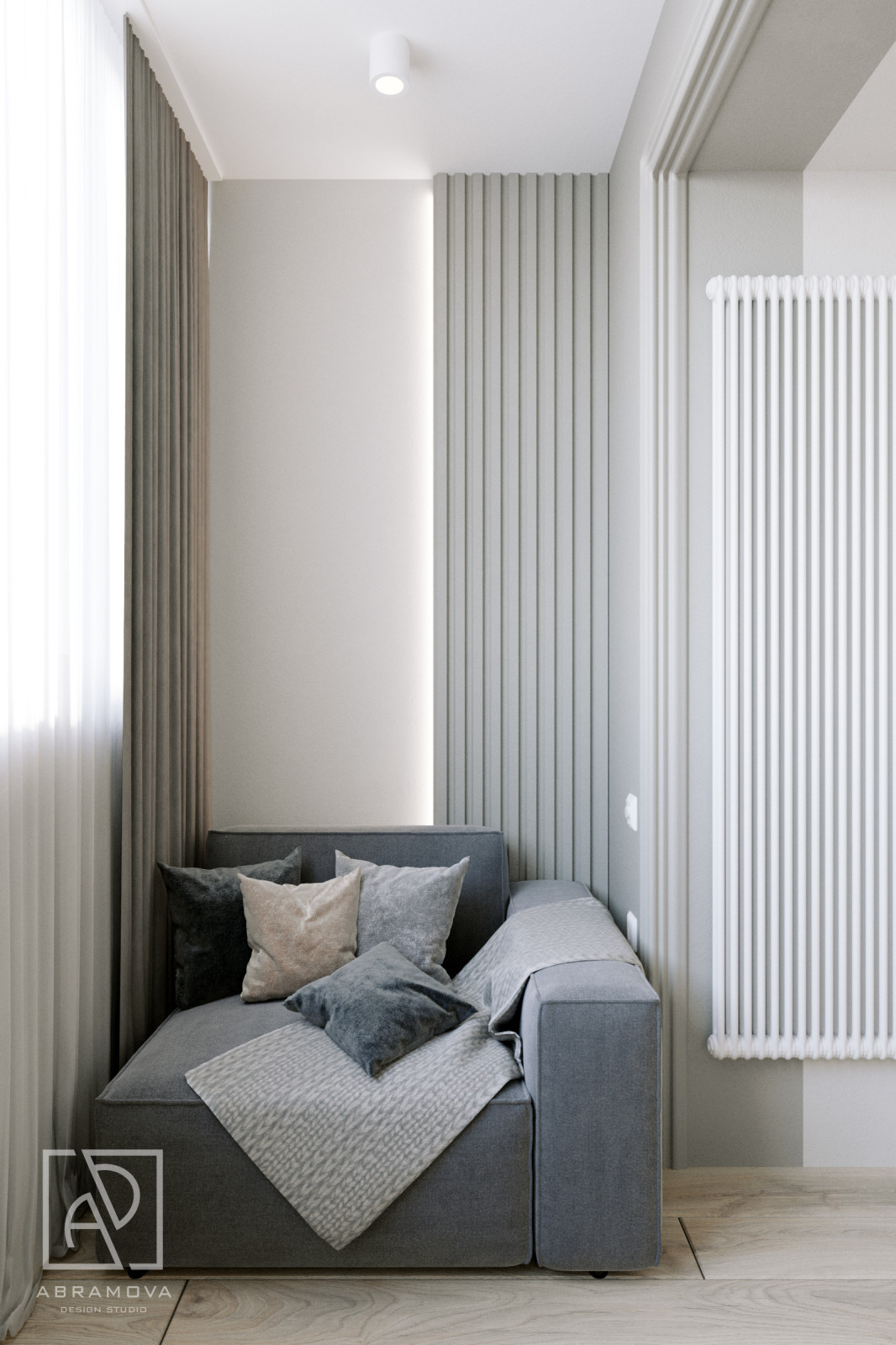 Дизайн-проект спальни в стиле современной классики