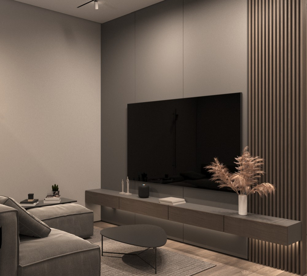 Дизайн-проект квартиры 46м2. Минимализм