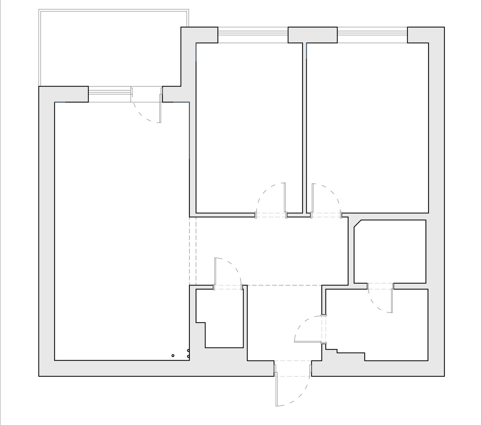 Проект светлой квартиры в Санкт-Петербурге |  Площадь: 68.34 м2.