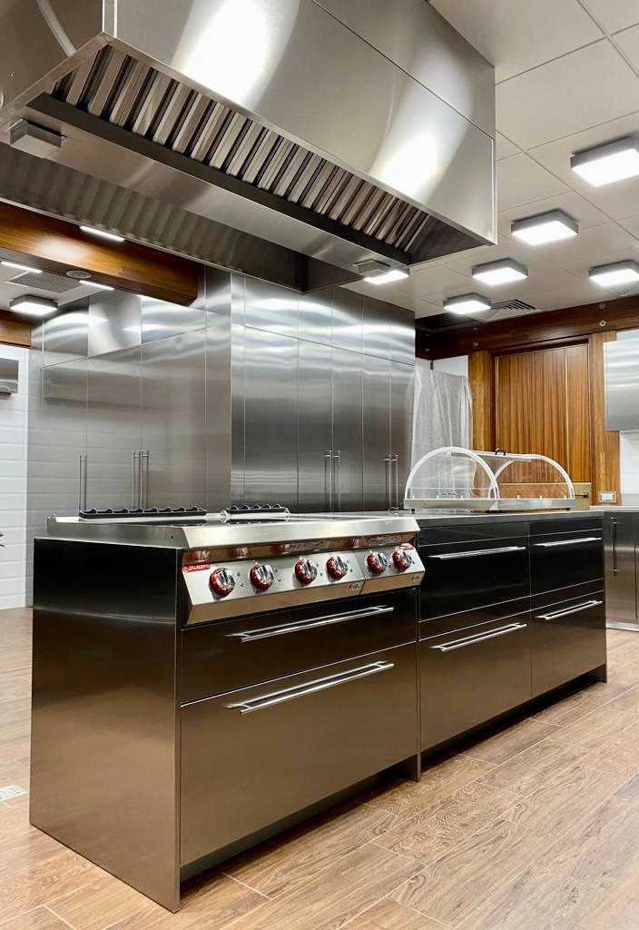 Профессиональная кухня AWELT в загородной резиденции