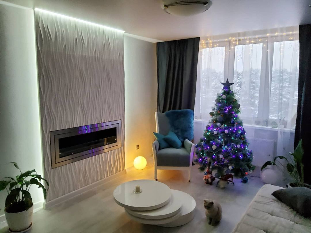 Проект интерьера квартиры "Снежная королева"