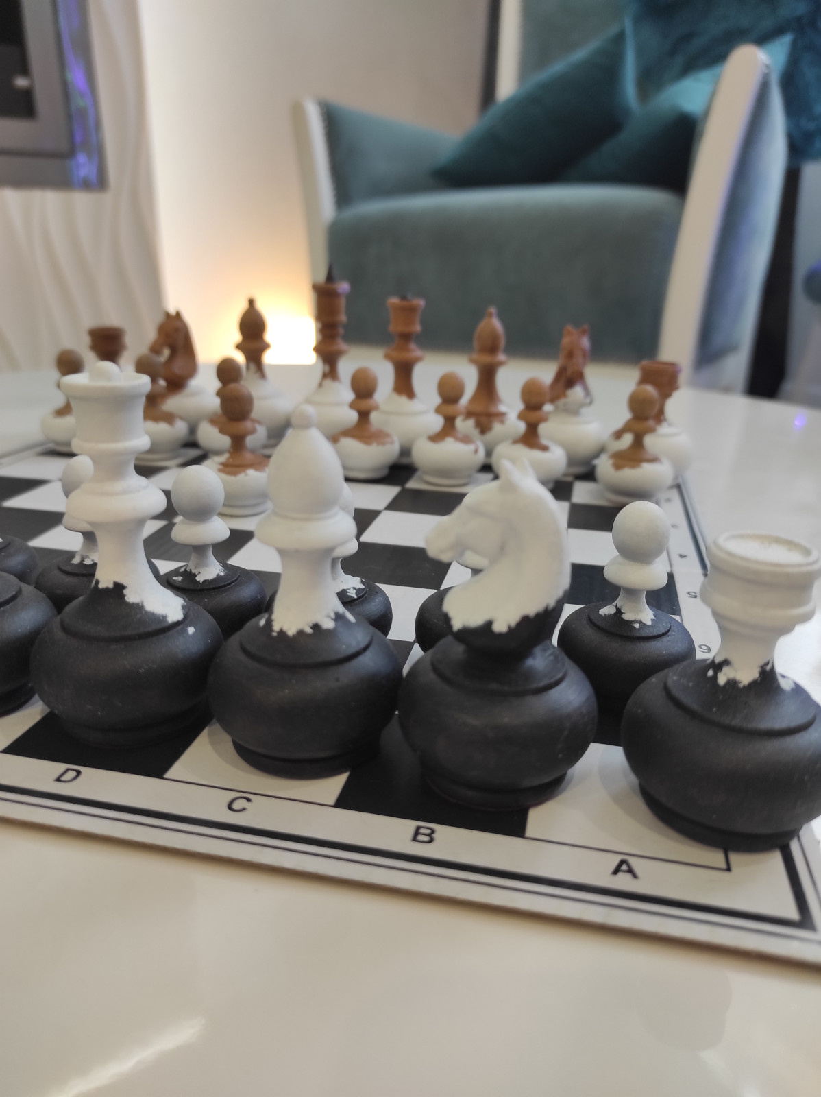 Проект интерьера квартиры "Снежная королева"