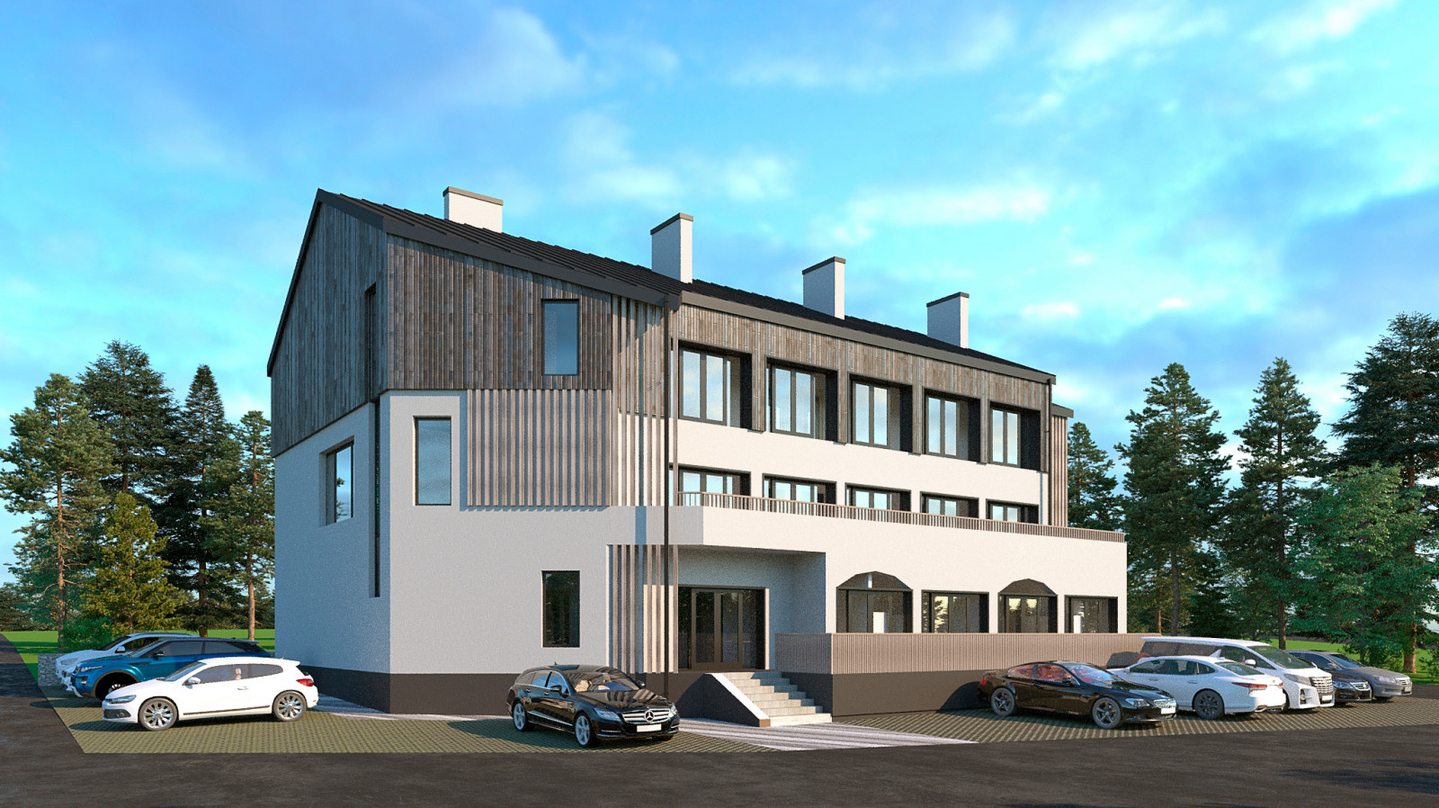 Обложка проекта: Гостиница на 18 аппартаментов