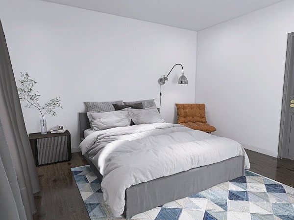 Хоумстейжинг спальни для квартиры под аренду.