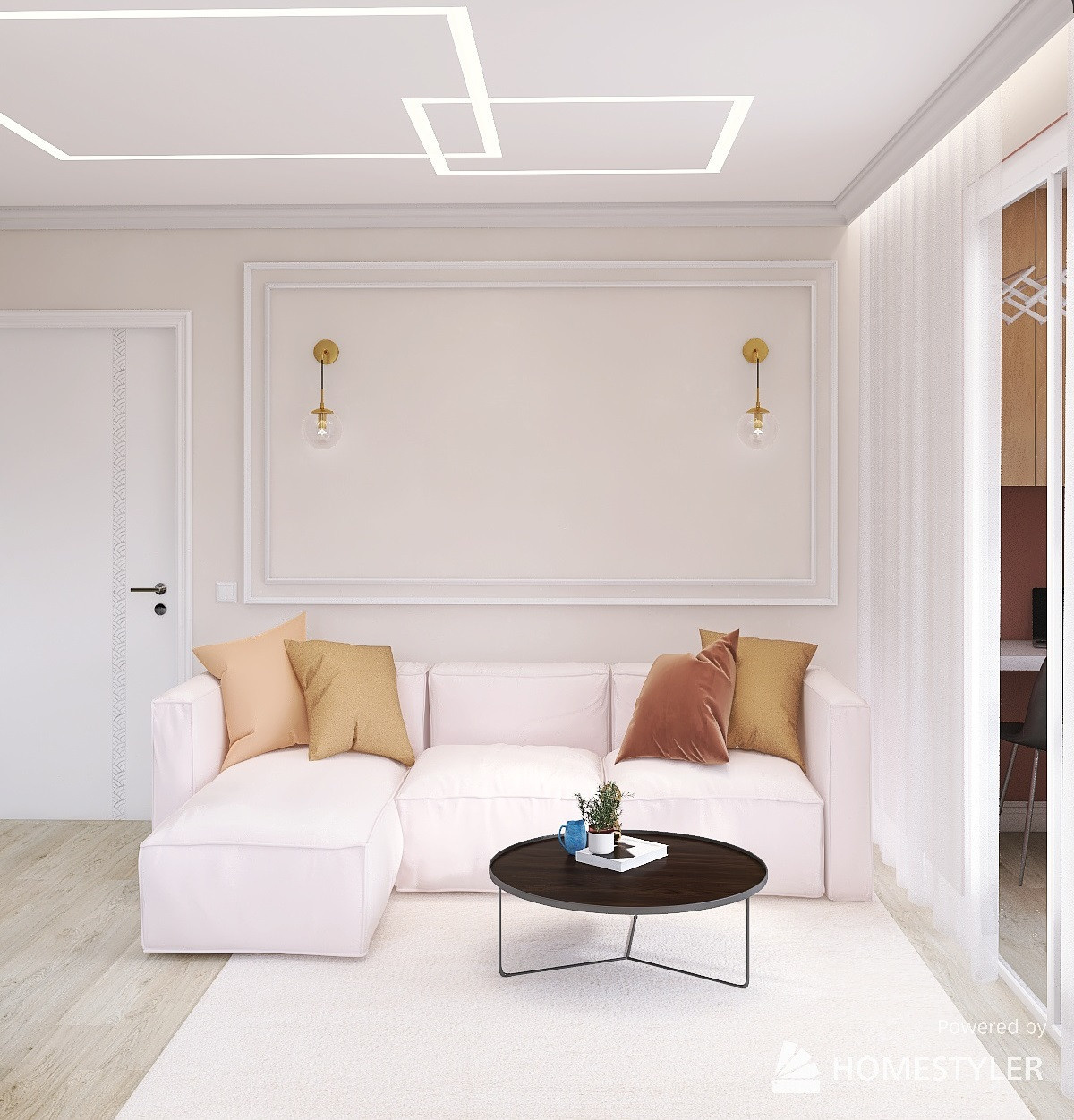 Проект двухкомнатной квартиры ЖК Олимп