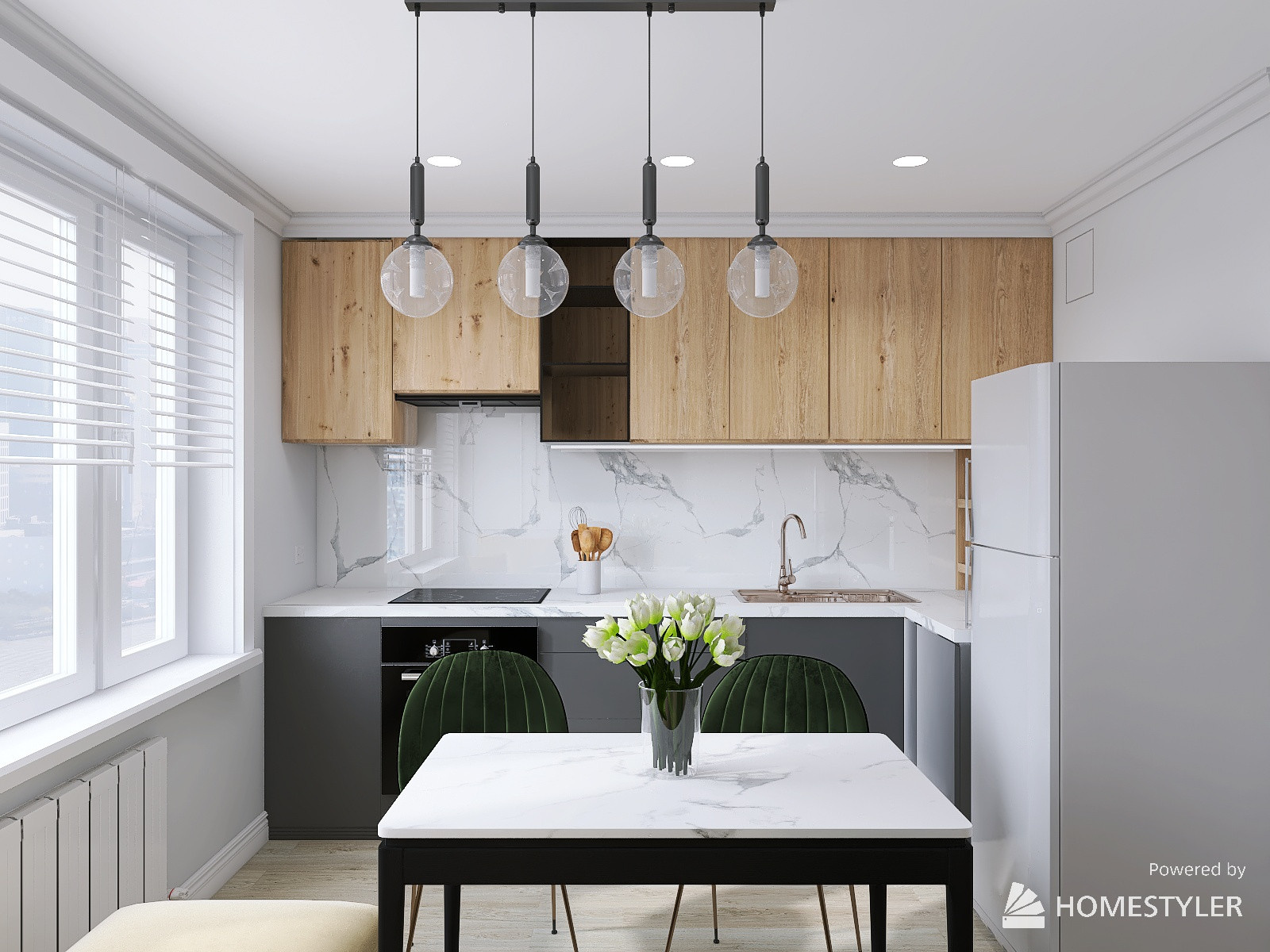 Проект двухкомнатной квартиры ЖК Олимп