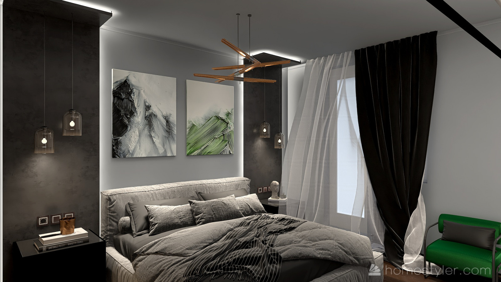 Квартира в стиле Loft, для брутального мужчины