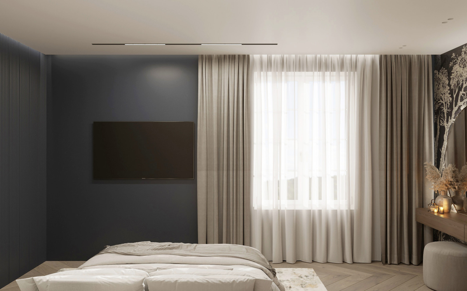 Проект гостевой комнаты в трехэтажном доме на улице Красная в городе Калининград