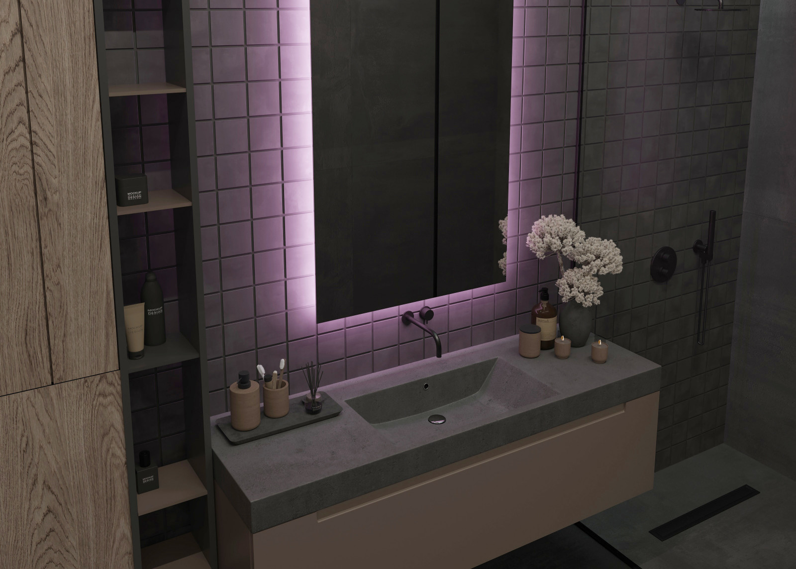 Проект санузла в мастер-спальне в 3-х этажном доме в г. Калининград