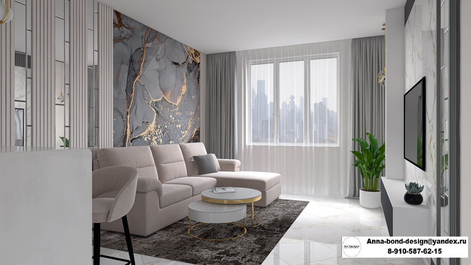 Кухня-гостиная. Частный дом.