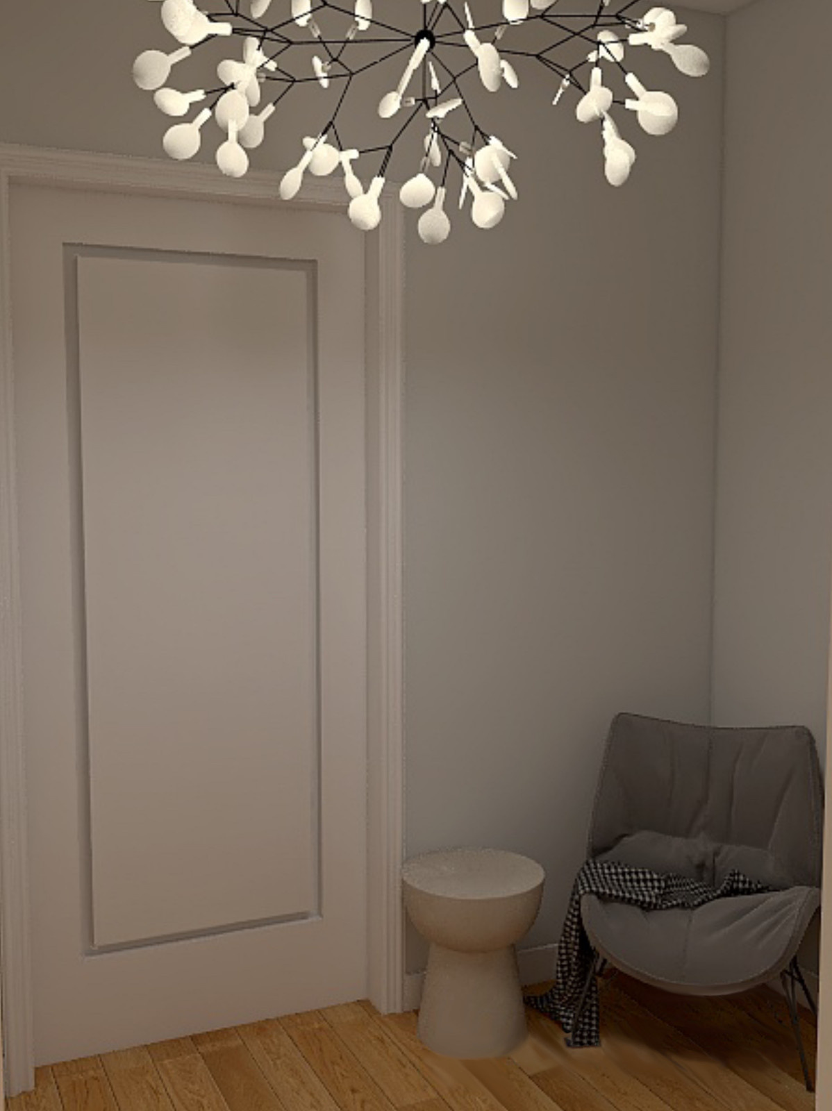 Двухкомнатная квартира в скандинавском стиле