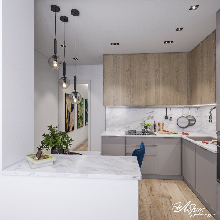 Дизайн интерьера однокомнатной квартиры (г. Конаково)