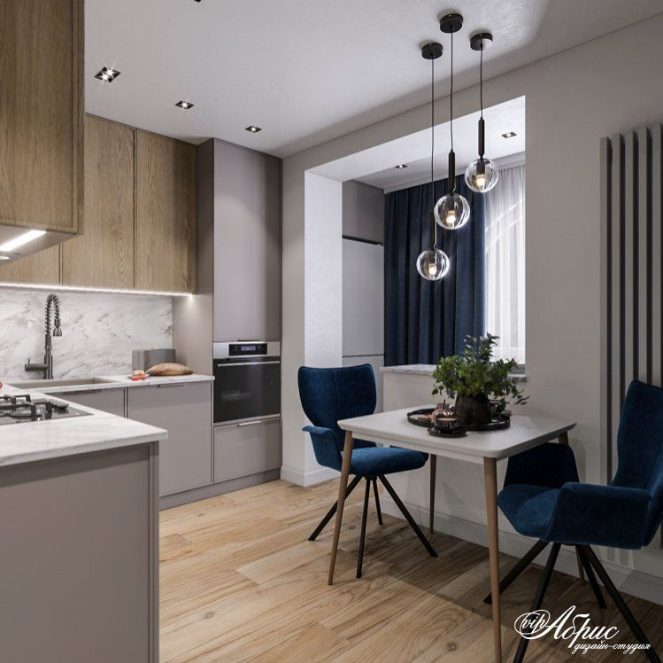 Дизайн интерьера однокомнатной квартиры (г. Конаково)